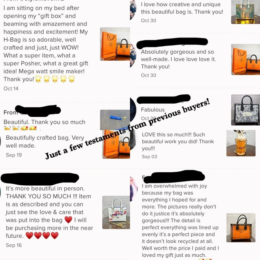 Hermes Gift Bag made into a Beautiful tote bag (by me) *NOT an Hermes Product - Picture 12 of 12